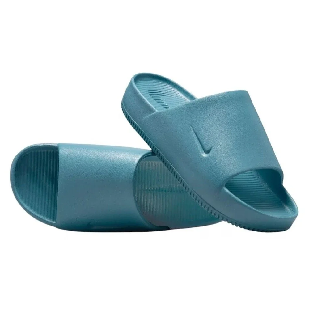 Nike Calm Slides Smoky Blue Men's Size 13 Womens Size 14 FD4116-005 Flops NEW - Picture 7 of 8